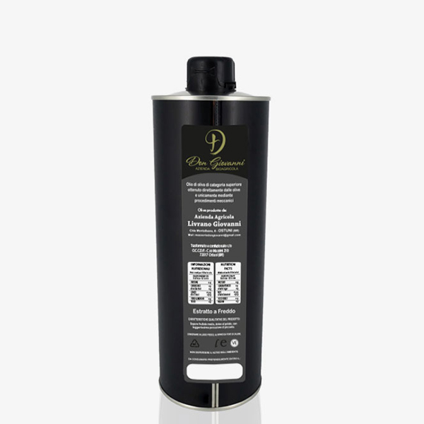 Olio d'oliva puglia Biologico Masseria Don Giovanni